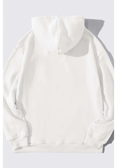 Uyguntarz Unisex Naruto Baskılı Sweatshirt beyaz