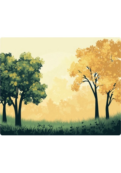 Ağaçlar Ve Doğa Baskılı Mousepad 17,5x21,5 Cm