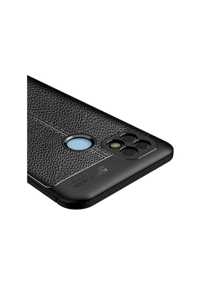 Realme C21 Kılıf Tchs Niss Silikon Kapak - Siyah Siyah