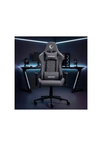 Rampage Kl-r29 Myth Üst Seviye Terletmez Kumaş Gaming Oyuncu Koltuğu Gri Diğer
