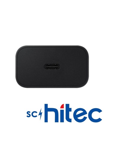 Schitec 25w Type-c Çıkışlı Hızlı Şarj Aleti Type-c To Type-c Kablolu Set Siyah Sc006 1 Metre