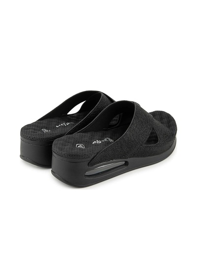 Muya Fly Anatomik Airmax Memory Foam Kadın Terlik Desenli Siyah Siyah