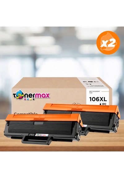 Hp 106xl W1106xl .  Toner - Çipli 2'li Paket Ekstra Yüksek Kapasite / 107a / 107w / Mfp 135w / Mfp 137fnw