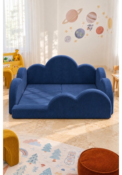 Funbed Junior Bulut Tasarımlı Çocuk Yatağı, Karyola Ve Oyun Matı Seti Lacivert - 938609351 Funbed Junior Bulut Tasarımlı Çocuk Yatağı, Karyola Ve Oyun Matı Seti Lacivert - 938609351