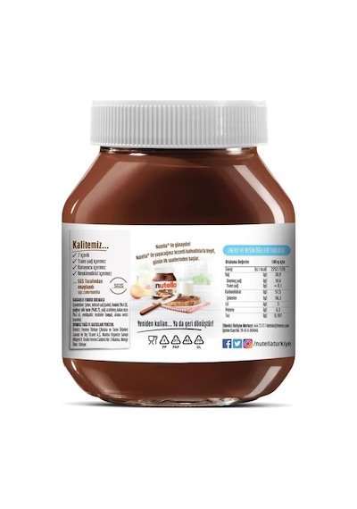 Nutella Kakaolu Fındık Kreması 750g X 12 Adet