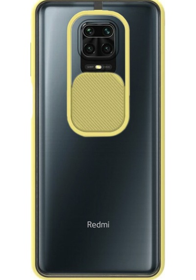 Xiaomi Redmi Note 9 Pro Kapak Lensi Açılır Kapanır Kamera Korumalı Silikon Kılıf