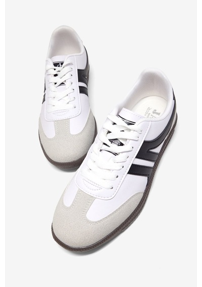 Tonny Black Rahat Kalıp Nefes Alabilen Sneaker Kadın Beyaz Siyah Sneaker Tbhtc020