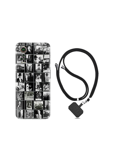 General Mobile GM22 Pro Kılıf Boyun Askılı Atatürk Kolaj 1330
