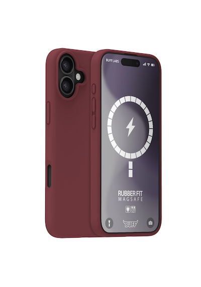 Apple Uyumlu iPhone Buff 16 Plus Magsafe Rubber Fit Silikon Kılıf Plum
