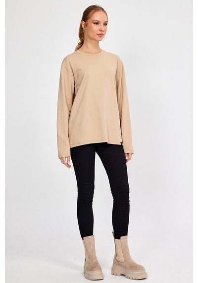 Alexander Gardi Alexandergardı Bisiklet Yaka Basic Oversize Sweatshirt E23-00160 00 001