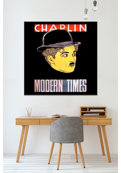 Charlie Chaplin Modern Times Modern Zamanlar Kanvas Tablo 140 x 140