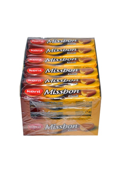 Kent Missbon Klasik Dolgulu ve Tereyağlı Bonbon Şeker 24 x 43 G