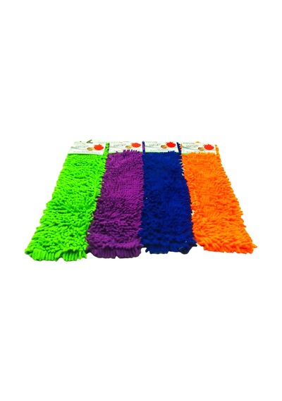 Makine Halısı 60cm.yedek Mikrofiber Renkli Makarna Mop Çok Renkli