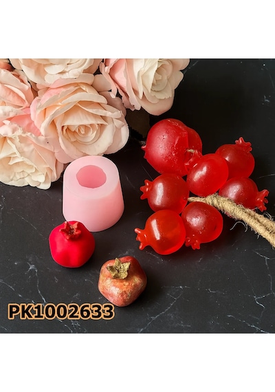 Pk1002733 - Silikon Kalıp Mum Kalıbı - Küçük Boy Nar