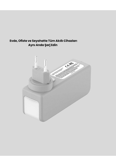 Ceylan Adam Ev Ve Ofis İçin Zaman Kontrollü Çoklu Şarj Cihazı Standart