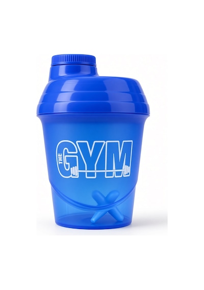 Gym Shaker 400 Ml Ölçekli Sızdırmaz Kapaklı Protein Shaker Mavi