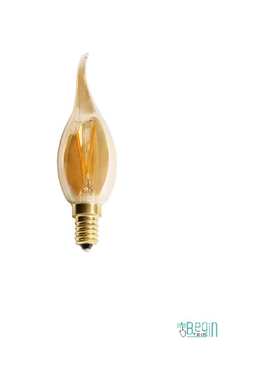 10'lu Eko Paket Amber Rengi Led Rustik Ampül E14 Ince Duy Ct-4281