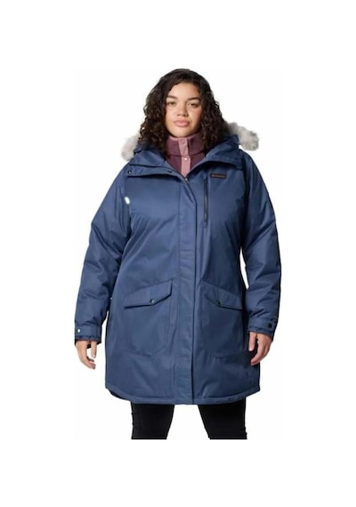 Columbia Suttle Mountain Long Insulated Kadın Mont Lacivert