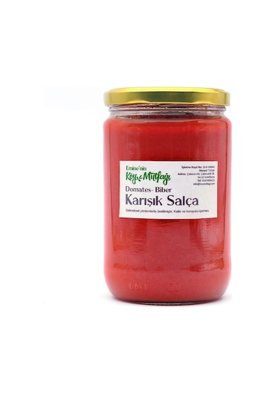 Eminenin Köy Mutfağı Odun Ateşinde Domates & Biber Salçası 660 ML