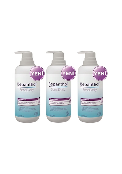 Bepanthol Sensidaily Pompalı Vücut Kremi 3 x 400 ML