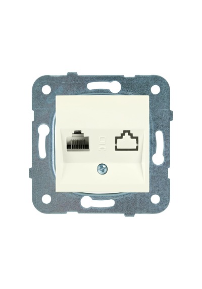 Karre-meridian Krem Tekli Data Cat6 Mekanizma