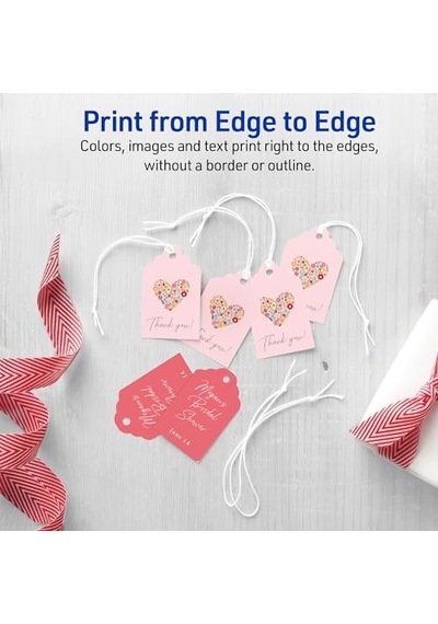 Printable Etiket İle Tel, Cilalanmış, 2 X 1,25 İnç, 180 Adet 22848 2 X 1 1/4