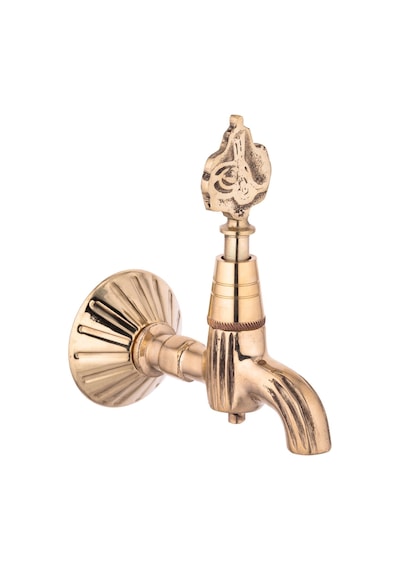 İsaoğlu Yapı Gold Kurna Musluğu Osmanlı Tuğralı Hamam Musluğu Gold Komple Pirinç Gold