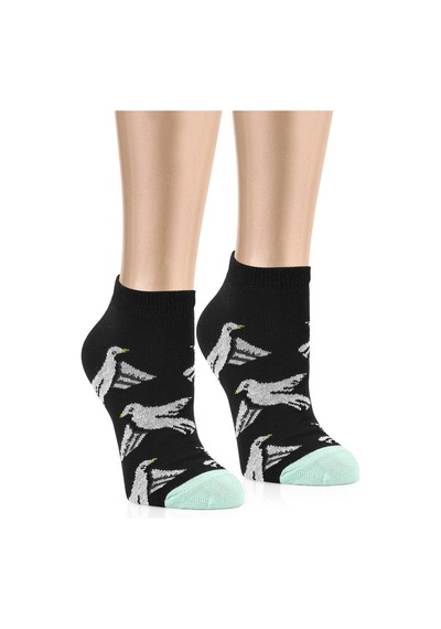 Ozzy Socks 5 Çift Eğlenceli Desenler Kadın Patik Çorap Ozzyp005-36 - 40 Çok Renkli