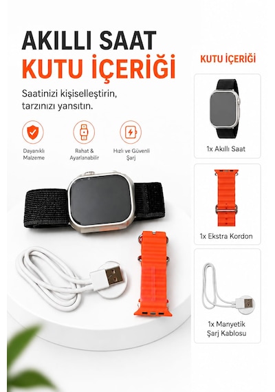 Hello Watch Ultra 2.0 49 MM Akıllı Saat (İthalatçı Garantili)