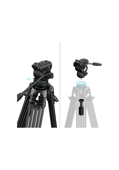 Smallrig 5442 Fsd14 Freespeed Alüminyum Alaşımlı Video Tripod