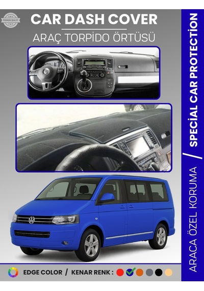 Volkswagen Transporter T5 2003-2016 Torpido Örtüsü Ön Göğüs Koruma Torpido Koruma Tam Uyum - 857 Stiloto