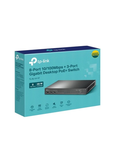 Tp-link Tl-sl1311p 8 Port 10/100/1000 Mbps Gigabit Poe Switch