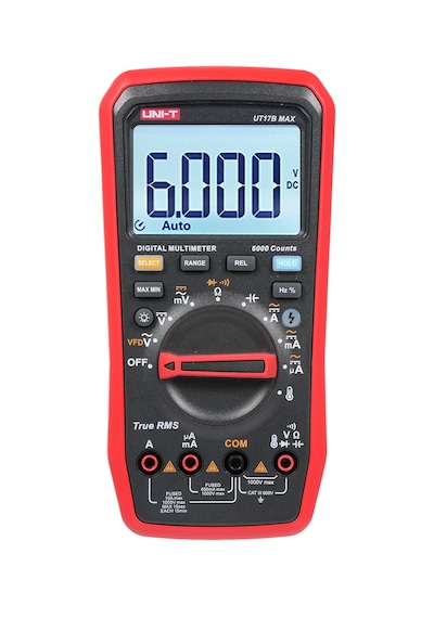 Ut17b Max Dijital Multimetre 1000v 6000 Sayım Multimetre Test Cihazı Vfd True Rms Voltmetre Ampermetre Vfd İnverter Ölçümü Ac/dc Voltaj