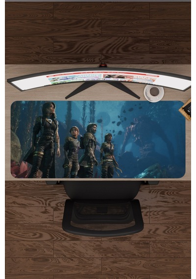 Expedition 33 Kaymaz Dikişli Kauçuk Oyuncu Mousepad V4 - 90x40 Xxl Gaming Mouse Pad Fare Altlığı