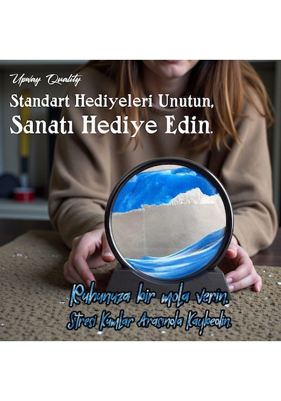 Upway Sandscape 3d Kum Sanatı Saati Huzur Ve Estetik Bir Arada Hediyelik
