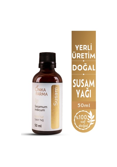 Onka Farma Saf Soğuk Sıkım Susam Yağı 50 ML