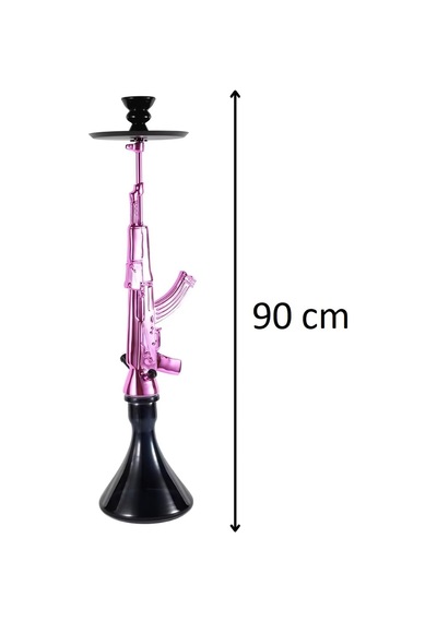 Alüminyum Gövdeli Ak-47 Kalaşnikof Tasarım 90 Cm Premium Nargile Seti Büyük Boy Contalı Sistem 28918380