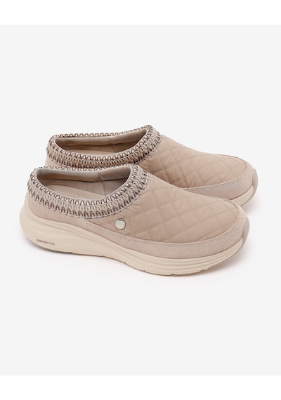 Skechers Contour Foam Boot - Cozy Fıt Cascade Kadın Bej Arkası Açık Spor Ayakkabı 168160 Tpe