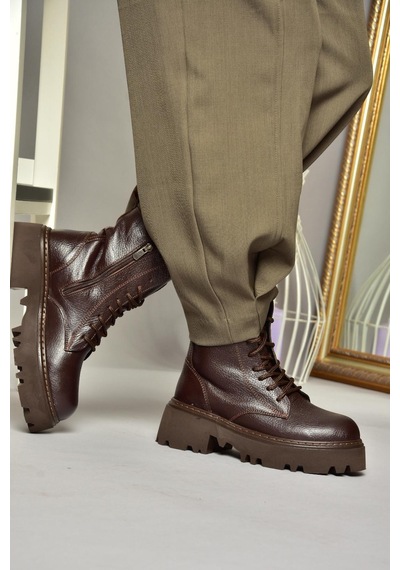 Fox Shoes T380170003 Kahverengi Hakiki Deri Kalın Tabanlı Kadın Bot Kahverengi-hakiki Deri Kahverengi Fox Shoes T380170003 Kahverengi Hakiki Deri Kalın Tabanlı Kadın Bot Kahverengi-hakiki Deri Kahverengi