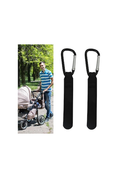 Suntek 2 X Puset Kancası Kayışı Buggy Mommy Siyahı Için