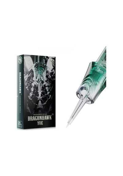 Dragonhawk Yue 0803 Rl 3 Rl 0.25 Mm Round Liner Long Taper Kartuş Dövme İğnesi 20 Adet