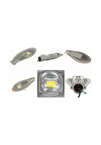 50 Watt Cob Ledli Sokak Armatürü 12 Volt Sokak Armatürü 12V Beyaz