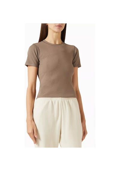 Vuori Modal Kesimli Pose Fitted Crop Top, Yumuşak & Esnek Kesim, Çok Yönlü Kahverengi