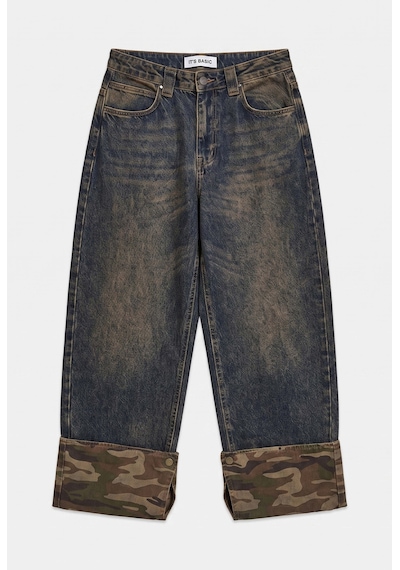 Kadın T.kot Rengi 2w6-64 Crop Barrel Fit Özel Tasarım Denim Jean