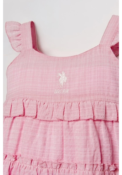 U.S. Polo Assn. U.s. Polo Assn Kız Bebek Elbise Pembe-2277 Pembe