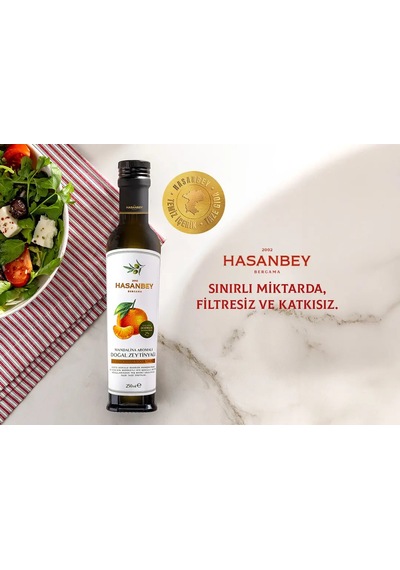 Hasanbey Mandalina Aromalı Zeytinyağı 250 Ml