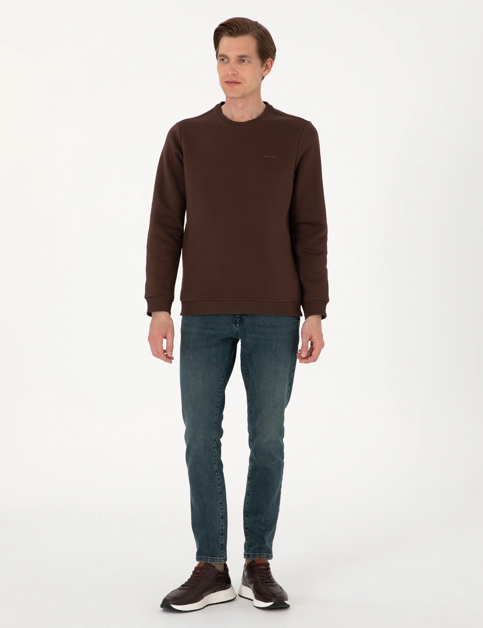 Pierre Cardin Erkek Kahverengi Sweatshirt 50315021-vr029 Kahverengi
