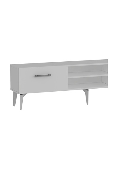 180dhdtür2bg Eros Tv Ünitesi Takım Beyaz - Gümüş