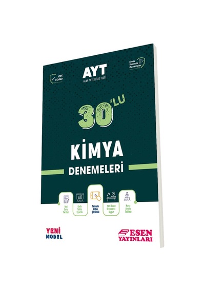 2022 AYT Kimya 30'lu Deneme -  Esen Yayıncılık