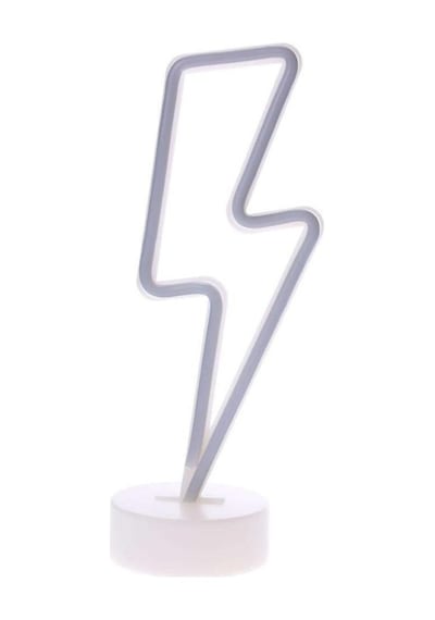 Buffer® Dekoratif Şimşek Şeklinde Pilli Neon Led Lamba Süs Masa L (553558451)